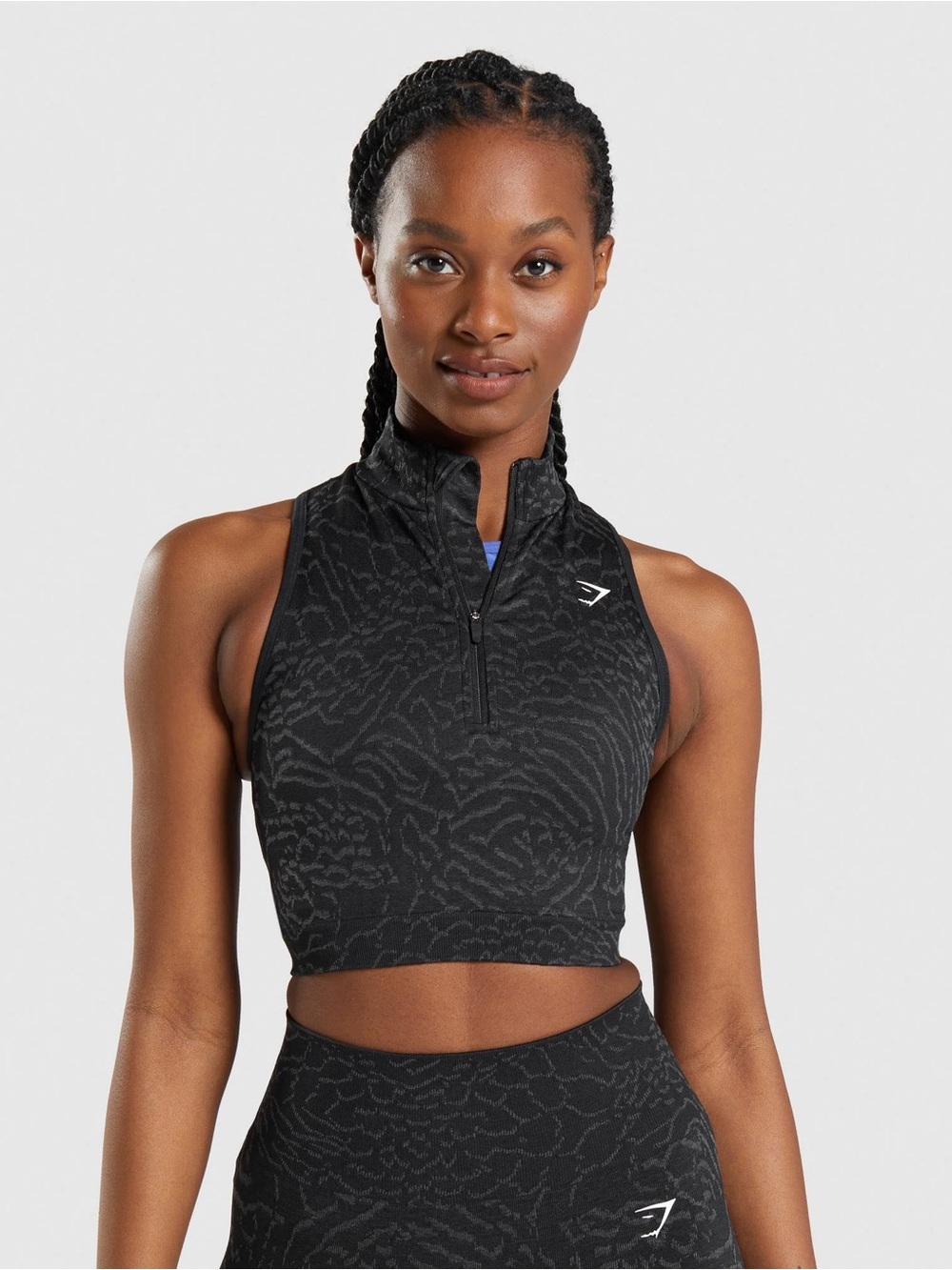Gymshark Adapt Animal Seamless Crop 1/2 Zip